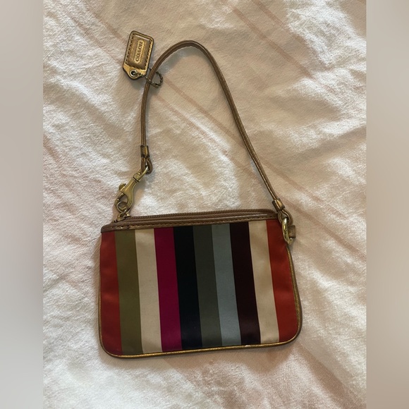 Coach | Julia Legacy Stripe Multicolor wristlet - Picture 2 of 11